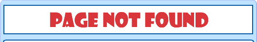 404 Error - Page Not Found!